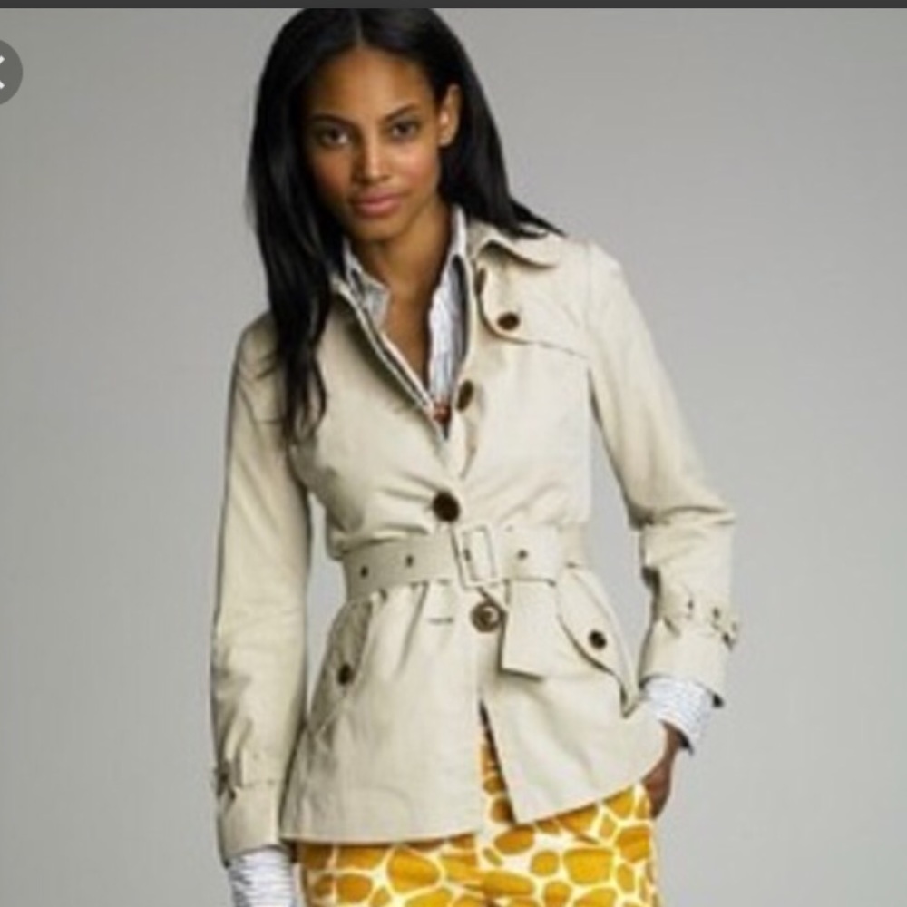 NWOT j.crew travel trench coat